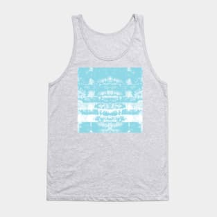 Light Blue Tie-Dye Symmetry Tank Top